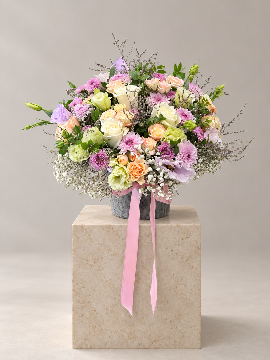 Pastel Tonlarda Tebrik Aranjmanı